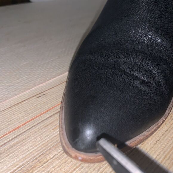 Frye Reed Shootie Ankle Leather Pointed Toe Black Side Zip Booties Women’s 8.5 - Picture 10 of 16